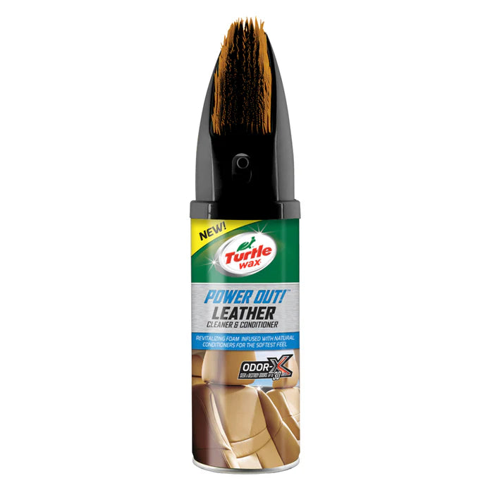 POWER OUT LEATHER CAR INTERIOR CLEANER & CONDITIONER 400 ML