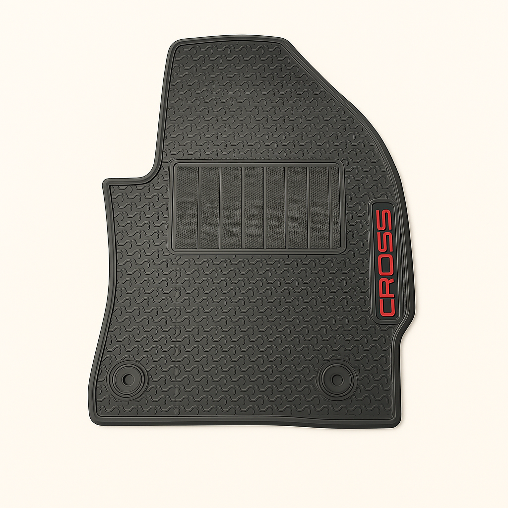 FLOOR MATT RUBBER CROSS OEM FITTING