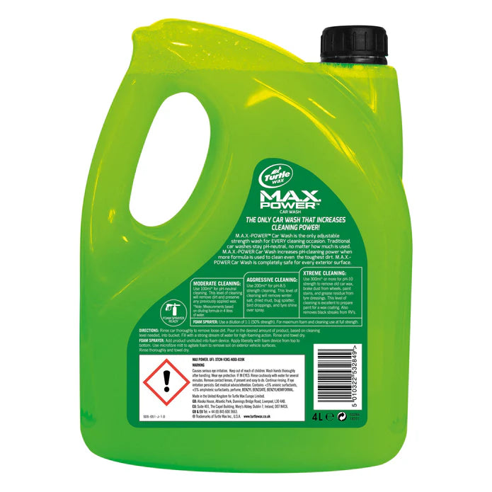 MAX POWER CAR WASH SHAMPOO 4L