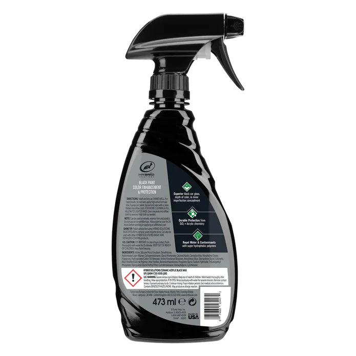 HYBRID SOLUTIONS CERAMIC ACRYLIC BLACK CAR WAX 473 ML