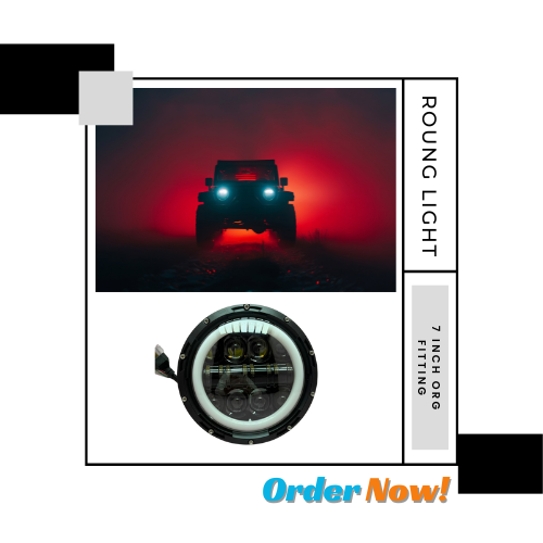 HEADLIGHT ROUND 7 INCH